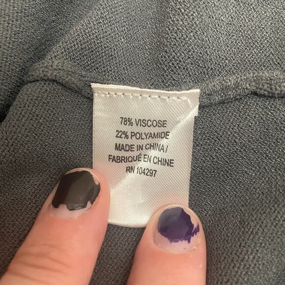 Milly New York CINDE Gray Knit Short Sleeve Mesh Bodice Sheath Dress Size S - Picture 5 of 11